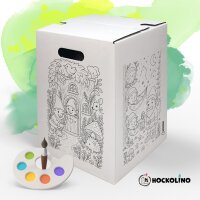 Hockolino | DIY-Ausmal-Papphocker | Waldzwerge |...
