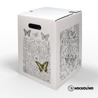 Hockolino | DIY-Ausmal-Papphocker | Schmetterlinge |...