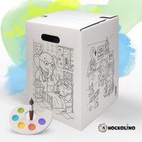 Hockolino | DIY-Ausmal-Papphocker | Tierische Klinik |...