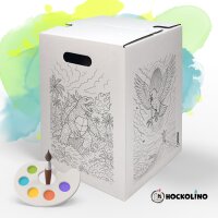 Hockolino | DIY-Ausmal-Papphocker | Riesenmonster |...