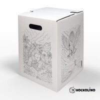 Hockolino | DIY-Ausmal-Papphocker | Riesenmonster | 300x300x420 mm