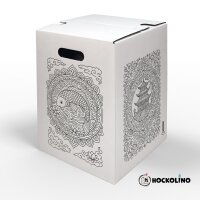 Hockolino | DIY-Ausmal-Papphocker | Mandala China Style |...