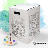 Hockolino | DIY-Ausmal-Papphocker | Flughafen |...