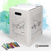Hockolino | DIY-Ausmal-Papphocker | Flughafen |...