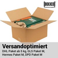 1-wellige Faltkartons 350x300x160-220 mm