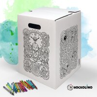 Hockolino | DIY-Ausmal-Papphocker | Roboter Mandala |...