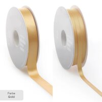 Doppelseitige Satinbänder Silber | 50 m x 6 mm