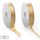 Doppelseitige Satinbänder Champagner | 50 m x 6 mm