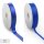 Doppelseitige Satinbänder Blau | 50 m x 6 mm