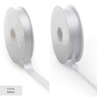 Doppelseitige Satinbänder Grün | 50 m x 6 mm