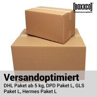 Single wall boxes 750x300x150 mm