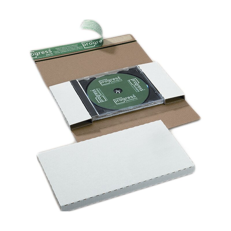 CD-Jewelcase-Briefe weiß 225x125x12 mm (DIN lang)