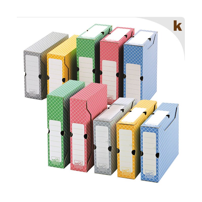 Archivboxen farbig