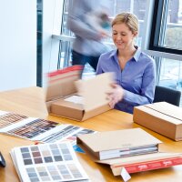 Wickelverpackungen Center 350x260x-70 mm (DIN C4)