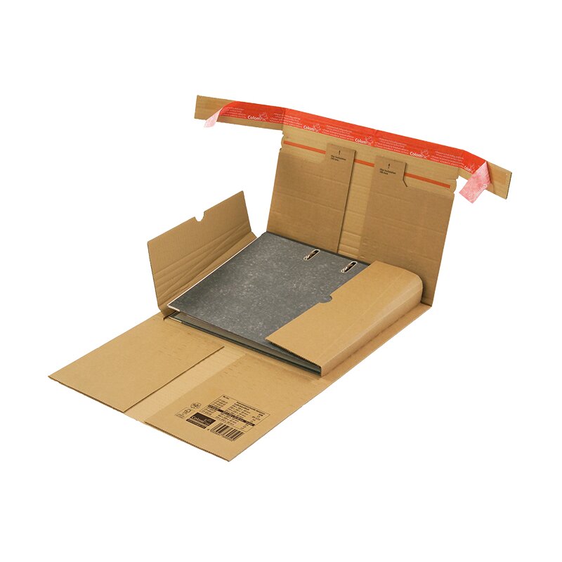 Wickelverpackungen Center mit Sicherungslaschen 322x292x-80 mm (Ordner)