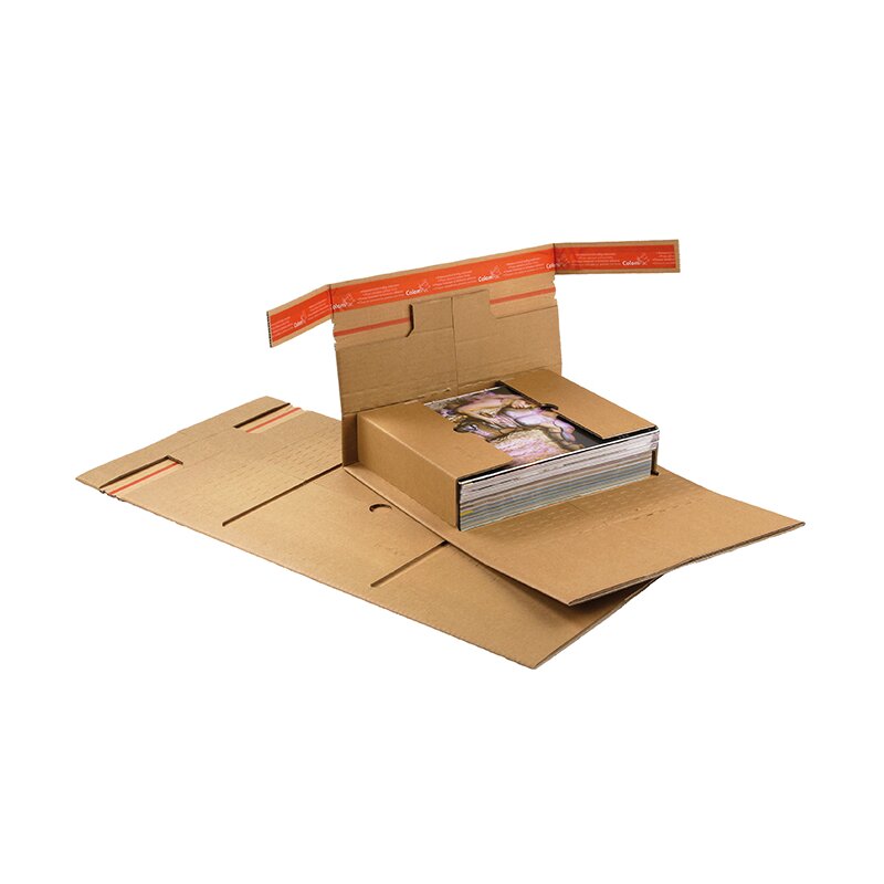 Wickelverpackungen Center mit Sicherungslaschen 320x320x-60 mm