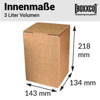 Kartons Bag-in-Box 3 Liter