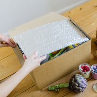 Faltkartons mit mehrlagiger Isolierfolie | 360x200x210 mm | 15 Liter