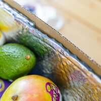 Faltkartons mit mehrlagiger Isolierfolie | 360x200x210 mm | 15 Liter