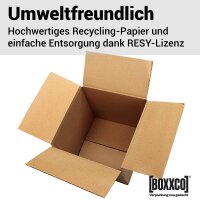 1-wellige Faltkartons 200x150x150 mm