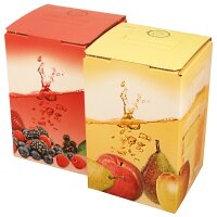 Kartons Bag-in-Box indiv. Premiumdruck 3 Liter, 4c-Druck