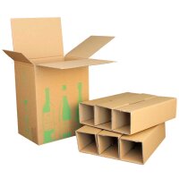 ECOLINE Flaschenkartons | 6 Flaschen 0,75 L | 305x212x368 mm