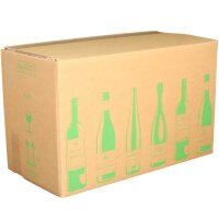 ECOLINE Flaschenkartons | 18 Flaschen 0,75 L | 628x305x368 mm