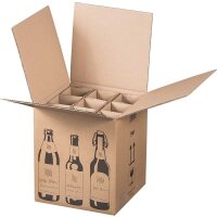 Versandkartons BIER | 9 Flaschen 0,33 - 0,5 L |...