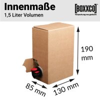 Komplettsets Bag-in-Box 1,5 Liter
