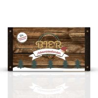Bier-Adventskalender Holzoptik