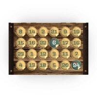 Bier-Adventskalender Holzoptik