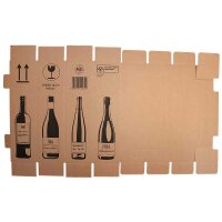 PREMIUM Flaschenkartons | 1 Flasche 0,75 - 1 L | 105x105x420 mm