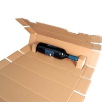 PREMIUM Flaschenkartons | 1 Flasche 0,75 - 1 L | 105x105x420 mm