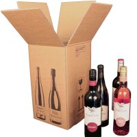 PREMIUM bottle cartons | 4? bottle 0,75 - 1 l | 212x204x368 mm