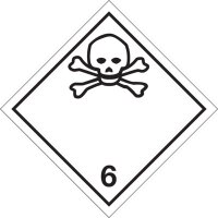 Gefahrgutetiketten | Rolle Kl. 6 (6.1)| Giftige Stoffe