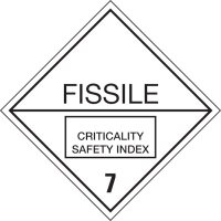 Gefahrgutetiketten | Stück Kl. 7 | Spaltbare Stoffe...