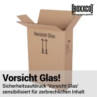 BOXXwell bottleshipping cartons | 3 bottles 0,75 - 1 l | 282x102x365 mm