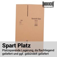 BOXXwell Flaschenversandkartons | 6 Flaschen 0,75 - 1 L | 282x205x380 mm