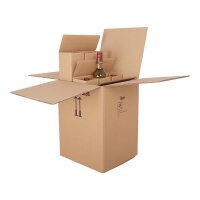 BOXXwell Flaschenversandkartons | 9 Flaschen...