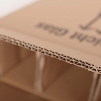 BOXXwell bottleshipping cartons without compartments | 3 bottles 0.75 - 1 l | 282x102x365 mm